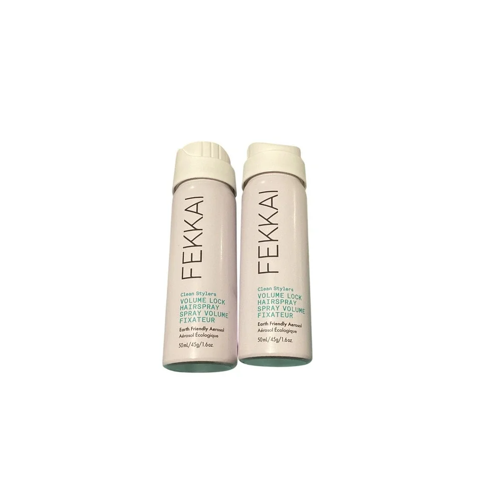 Lot of 2 Fekkai Clean Stylers Volume Lock Hairspray Travel Size 1.6oz 50ml New